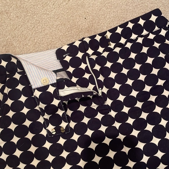 J CREW Mini Skirt Navy/White PolkaDot - Picture 2 of 6